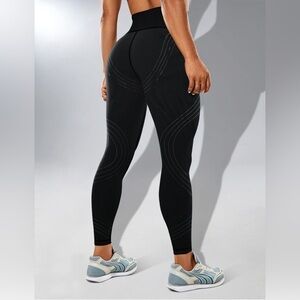 NWT Women's High Waist Workout Leggings Tummy Control Sz. M